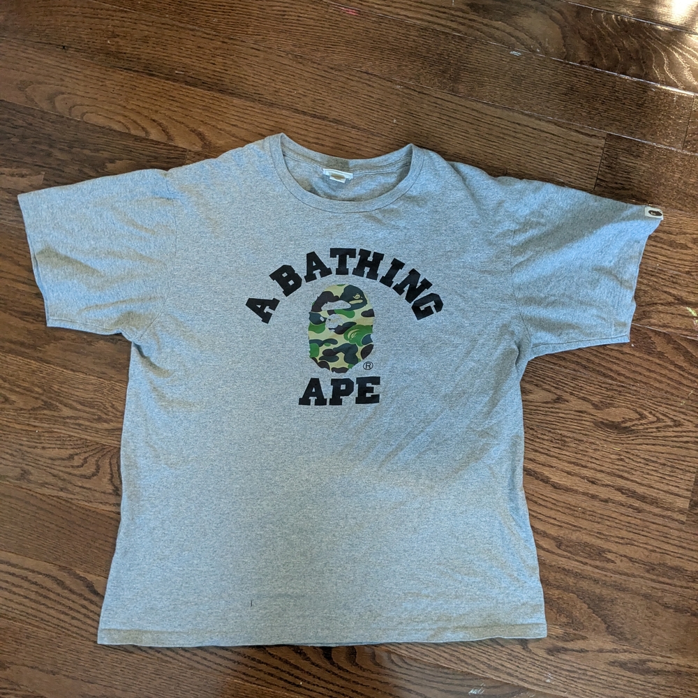 A Bathing Ape Gray T-Shirt *Authentic*